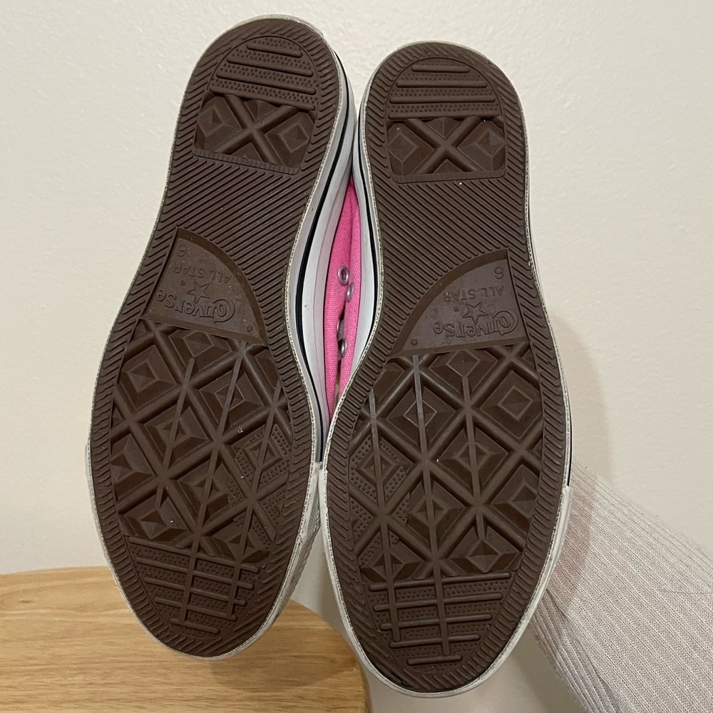 Converse All Star Pink Low Top US Size Women’s 8 Men’s 6 Sneaker Shoes - Picture 3 of 13
